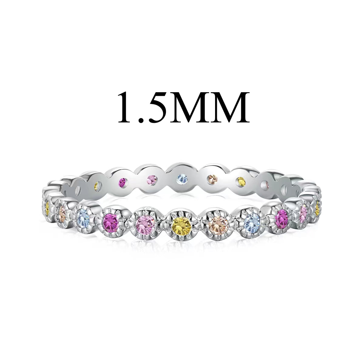 [Miroze Jewelry]Radiant Sparkling Round Cut Daily Ring