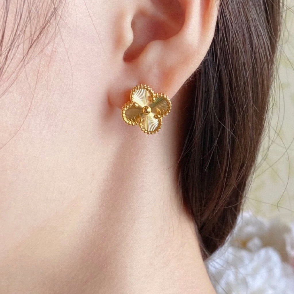 ⭐Miroze CLOVER MEDIUM STUD EARRINGS