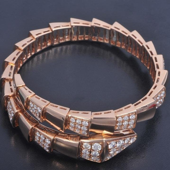 [⭐Veya]SERPENTI BRACELET PINK GOLD DIAMOND