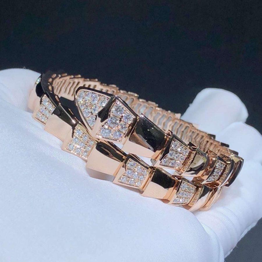 [⭐Veya]SERPENTI BRACELET PINK GOLD DIAMOND