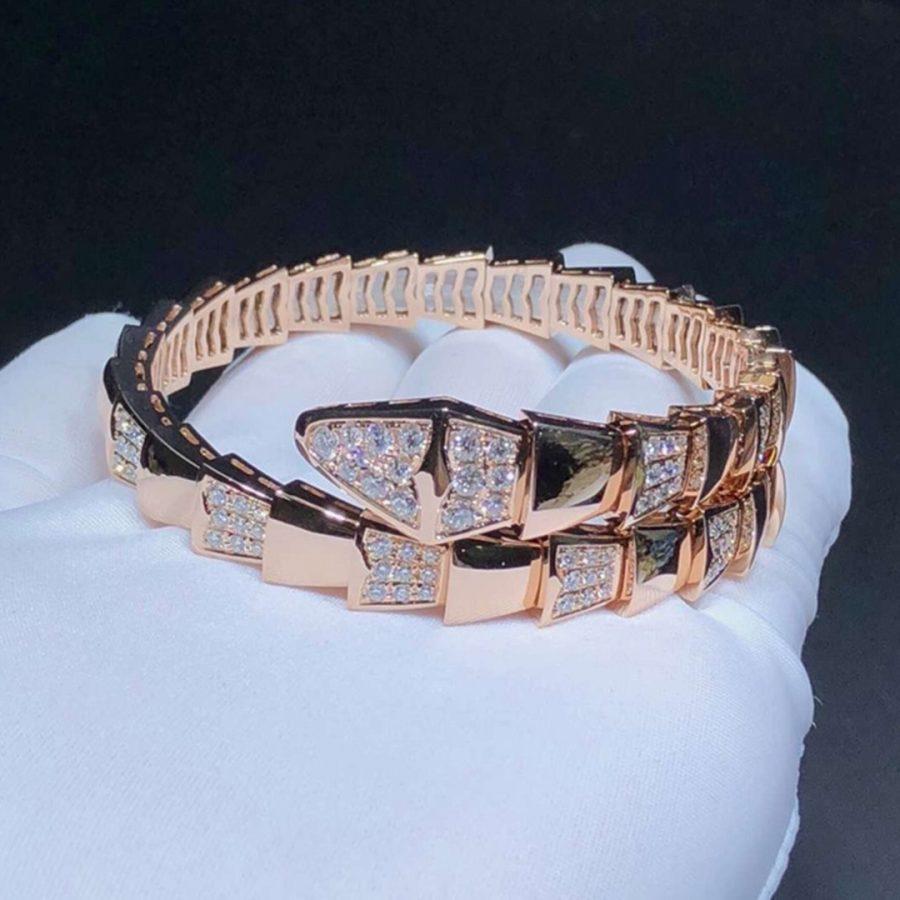 [⭐Veya]SERPENTI BRACELET PINK GOLD DIAMOND