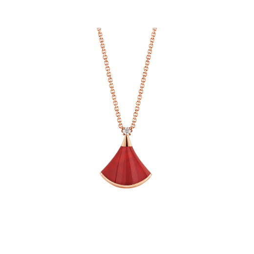 [⭐Veya]DREAM NECKLACE CARNELIAN 1 DIAMOND