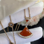 [⭐Veya]DREAM NECKLACE CARNELIAN DIAMOND