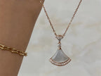 [⭐Veya]DREAM NECKLACE MOP PINK GOLD DIAMOND