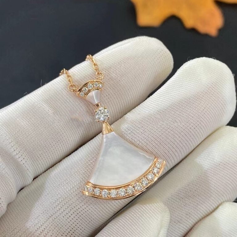[⭐Veya]DREAM NECKLACE MOP PINK GOLD DIAMOND