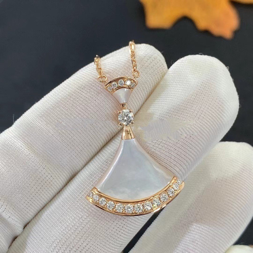 [⭐Veya]DREAM NECKLACE MOP PINK GOLD DIAMOND