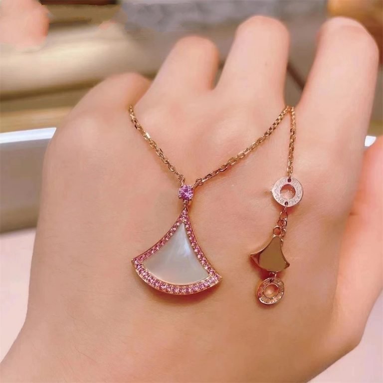 [⭐Miroze]DREAM NECKLACE MOP DIAMOND PINK