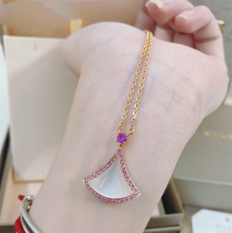 [⭐Miroze]DREAM NECKLACE MOP DIAMOND PINK