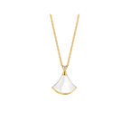 [⭐Veya]DREAM NECKLACE WHITE MOP GOLD 1 DIAMOND