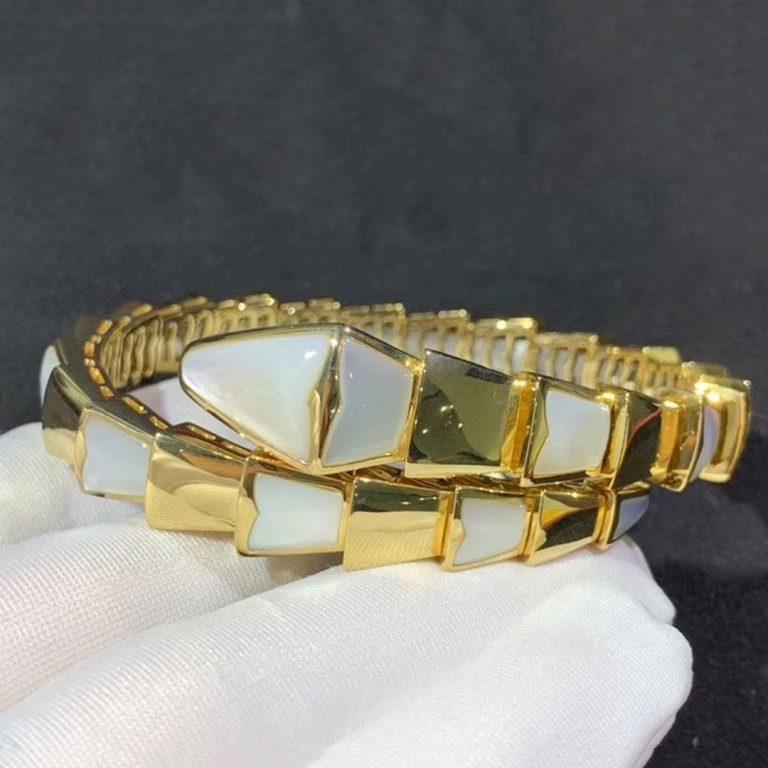 [⭐Miroze]SERPENTI BRACELET MOP GOLD