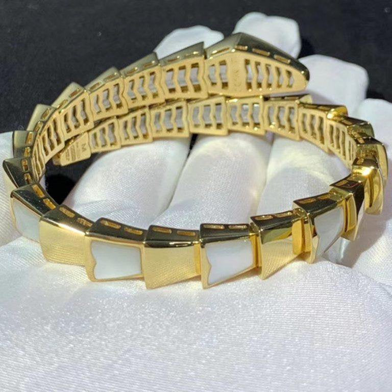 [⭐Veya]SERPENTI BRACELET MOP GOLD