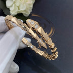 [⭐Veya]SERPENTI BRACELET DIAMONDS PINK GOLD