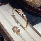 [⭐Veya]SERPENTI BRACELET DIAMONDS PINK GOLD