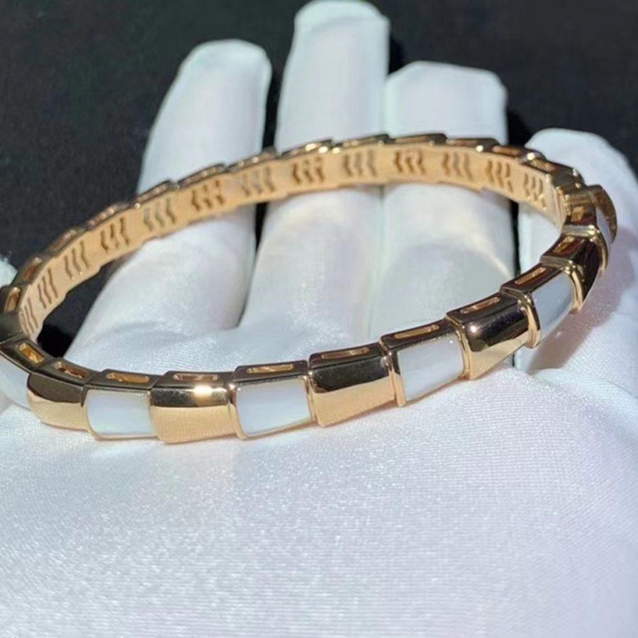 [⭐Miroze]SERPENTI BRACELET PINK GOLD MOP
