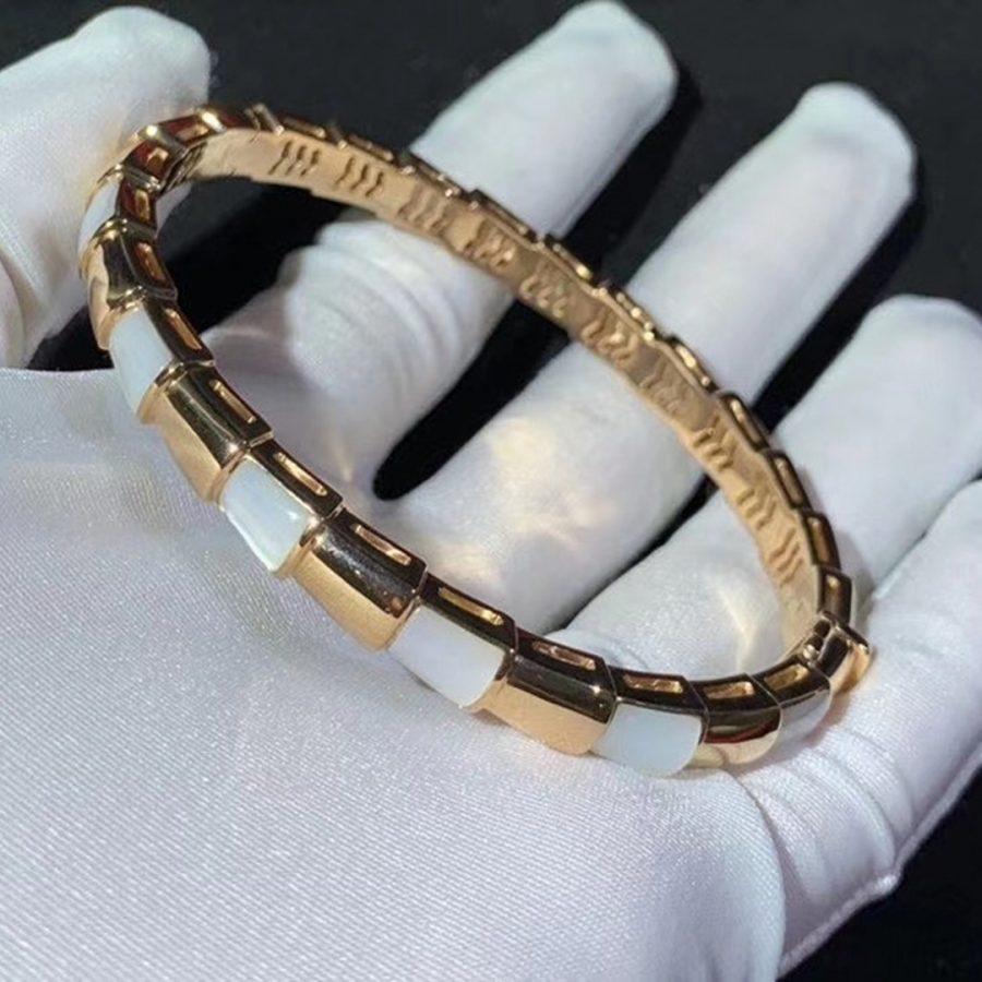 [⭐Miroze]SERPENTI BRACELET PINK GOLD MOP