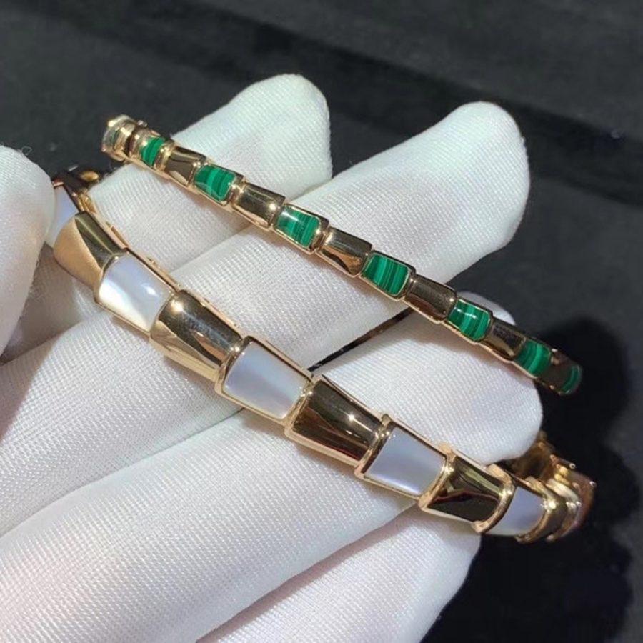 [⭐Veya]SERPENTI BRACELET PINK GOLD MOP