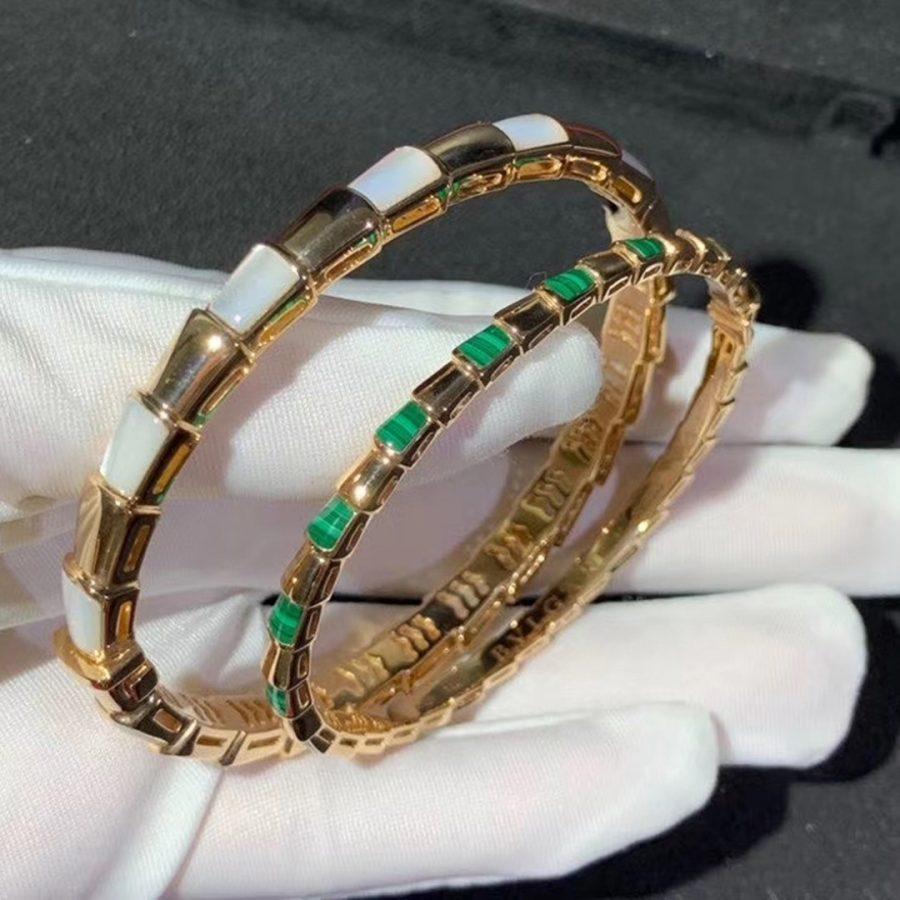 [⭐Miroze]SERPENTI BRACELET PINK GOLD MOP