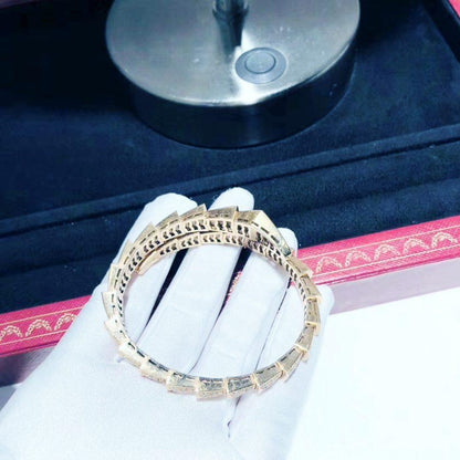 [⭐Miroze]SERPENTI BRACELET 8MM PINK GOLD DIAMOND