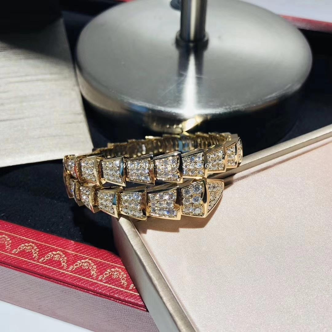 [⭐Veya]SERPENTI BRACELET 8MM GOLD DIAMOND
