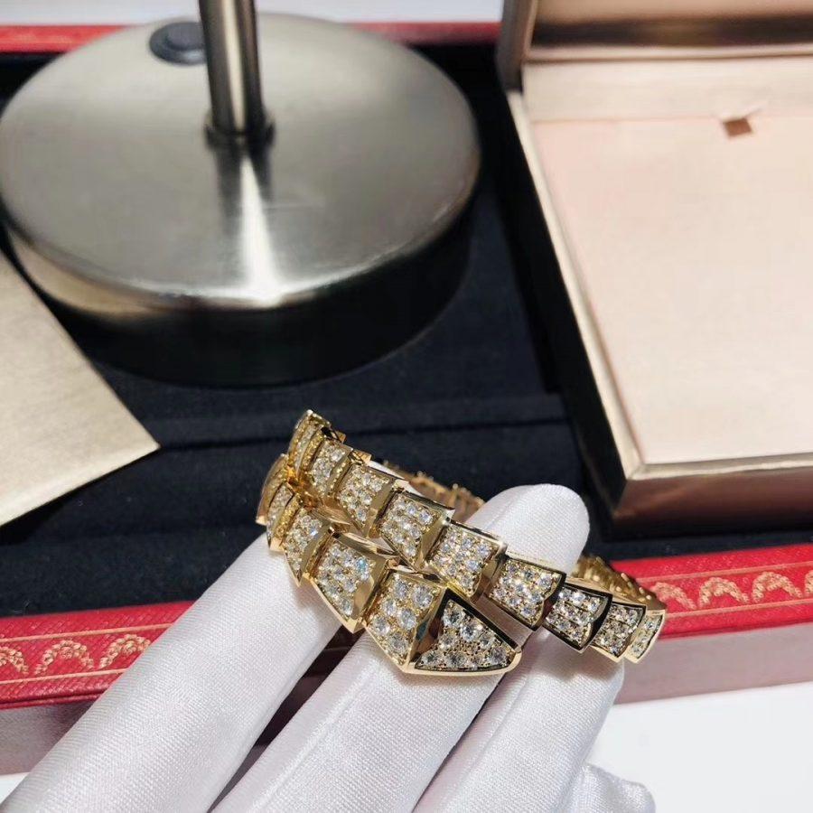 [⭐Veya]SERPENTI BRACELET 8MM GOLD DIAMOND