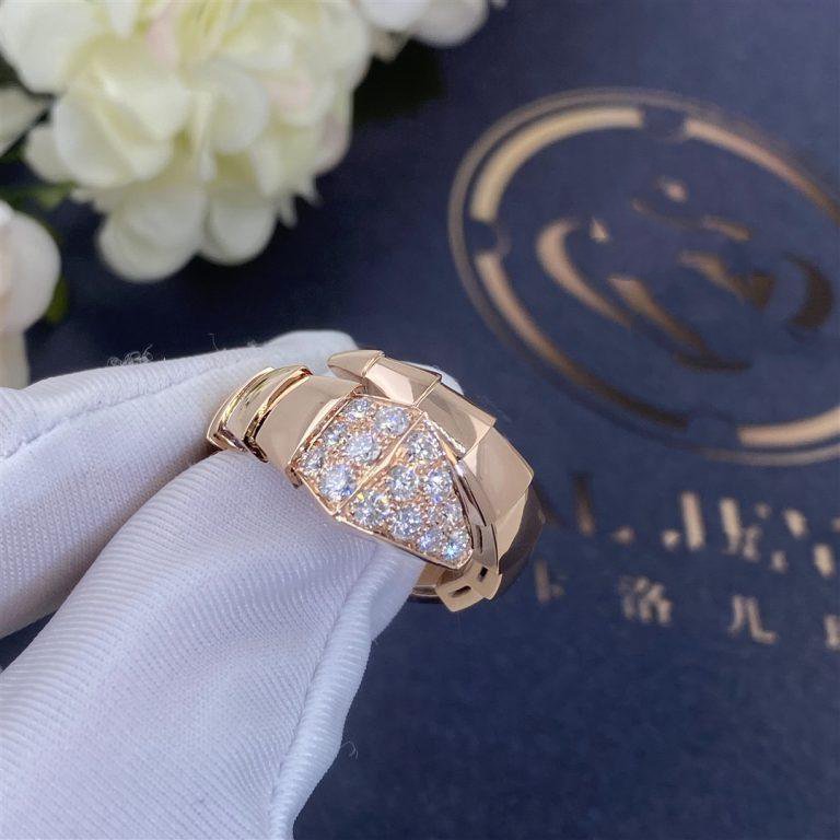 [⭐Veya]SERPENTI RING PINK GOLD DIAMOND