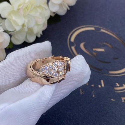 [⭐Miroze]SERPENTI RING PINK GOLD DIAMOND
