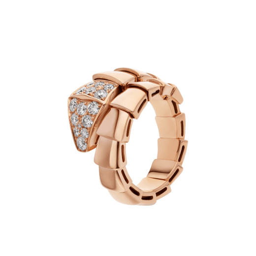 [⭐Veya]SERPENTI RING PINK GOLD DIAMOND