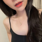 [⭐Veya]SERPENTI PINK GOLD NECKLACE DOUBLE RING DIAMOND