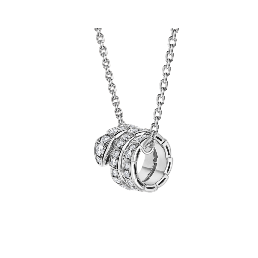[⭐Veya]SERPENTI  NECKLACE DOUBLE RING DIAMOND