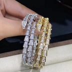 [⭐Veya]SERPENTI BRACELET GOLD DIAMOND DOUBLE ROW
