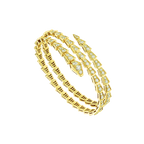 [⭐Veya]SERPENTI BRACELET GOLD DIAMOND DOUBLE ROW