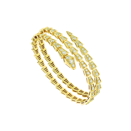 [⭐Miroze]SERPENTI BRACELET GOLD DIAMOND DOUBLE ROW