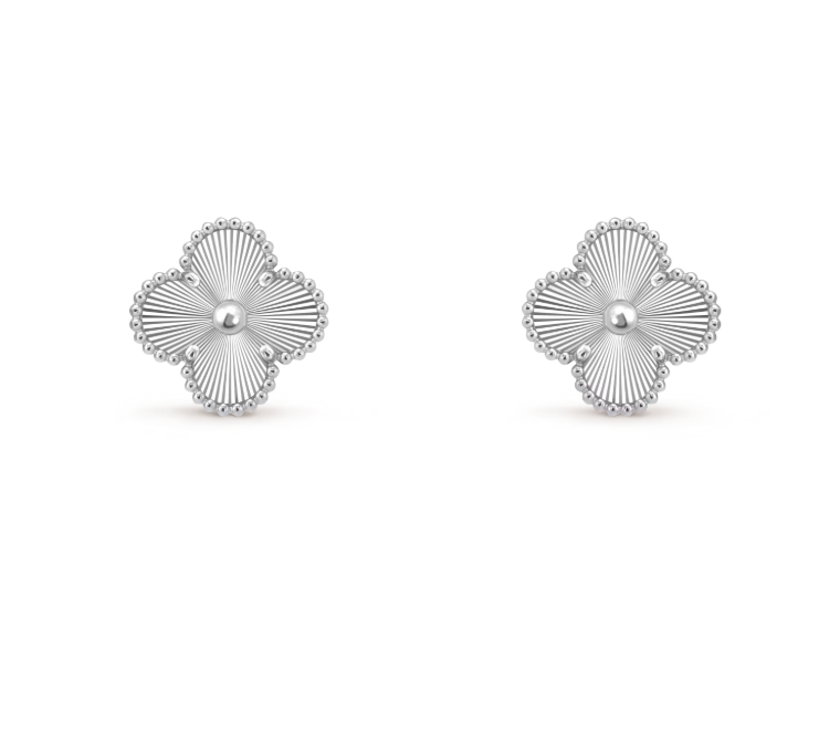 [⭐Miroze]CLOVER MEDIUM 1 MOTIFS LASER EARRINGS