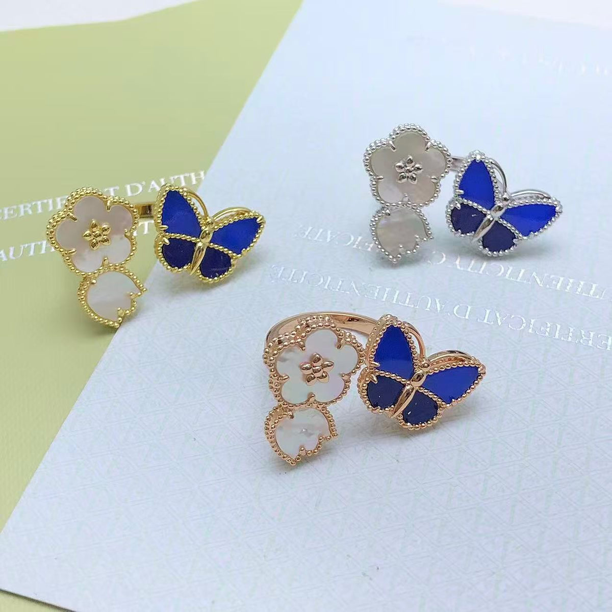 [⭐Miroze ] 2026 NEW MODEL SPRING LUCKY 3 MOTIF GOLD RING