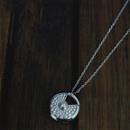 ⭐Miroze AMULETTE SILVER FULL DIAMOND NECKLACE