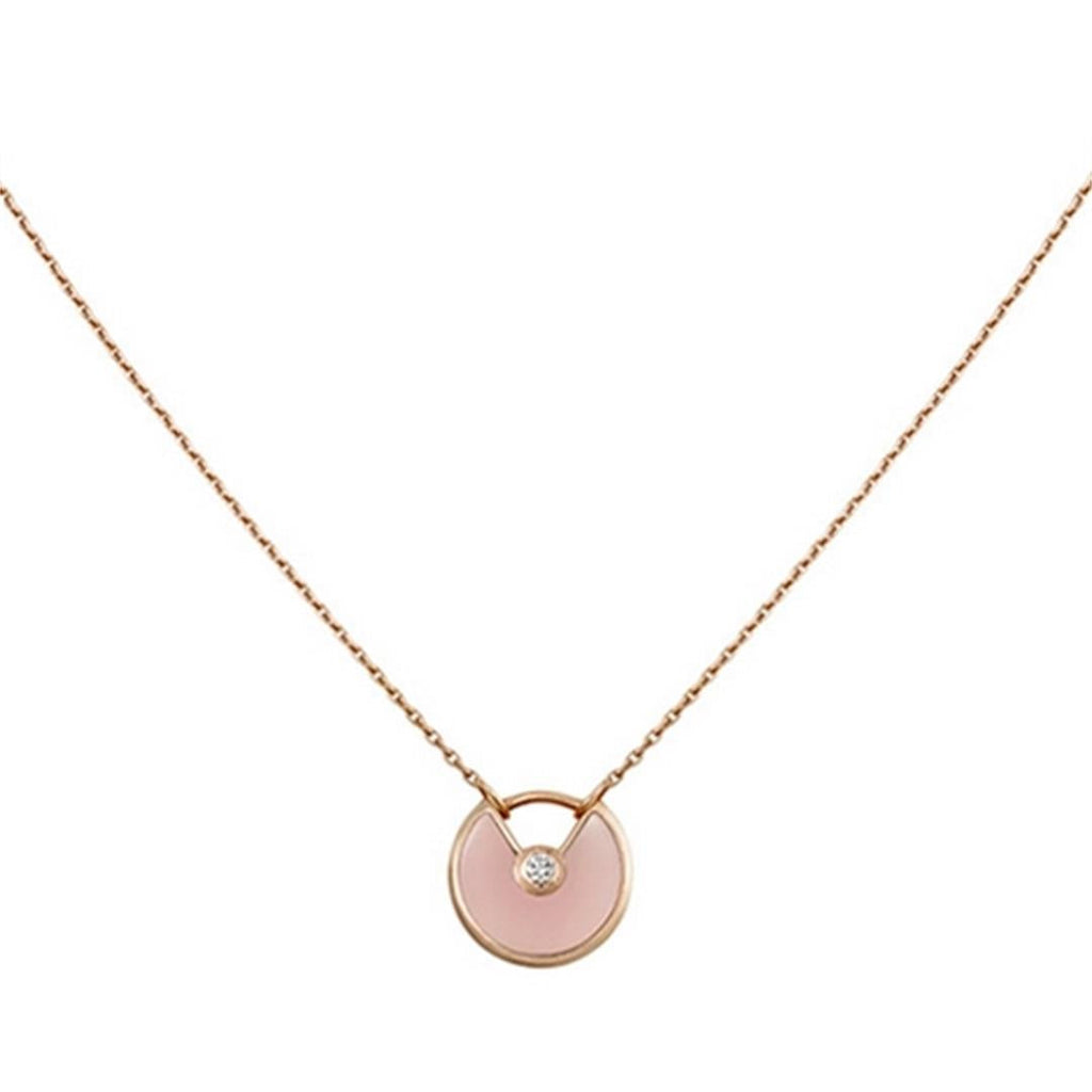 ⭐Miroze AMULETTE ROSE GOLD PINK MOP NECKLACE
