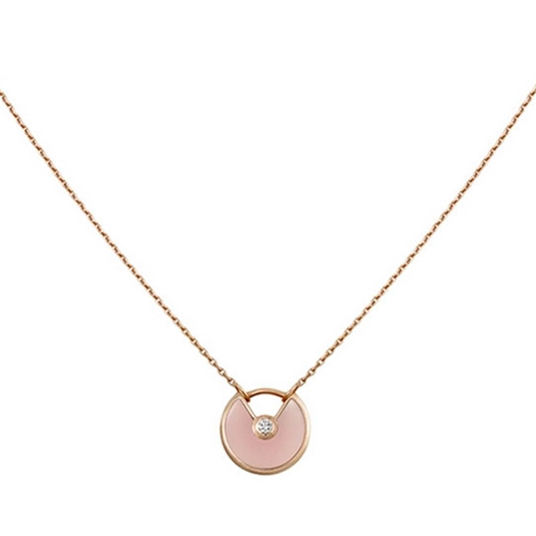 ⭐Miroze AMULETTE ROSE GOLD PINK MOP NECKLACE