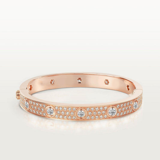 [⭐Miroze]LOVE BRACELET 6.1MM DIAMOND-PAVED 10 BIG DIAMONDS