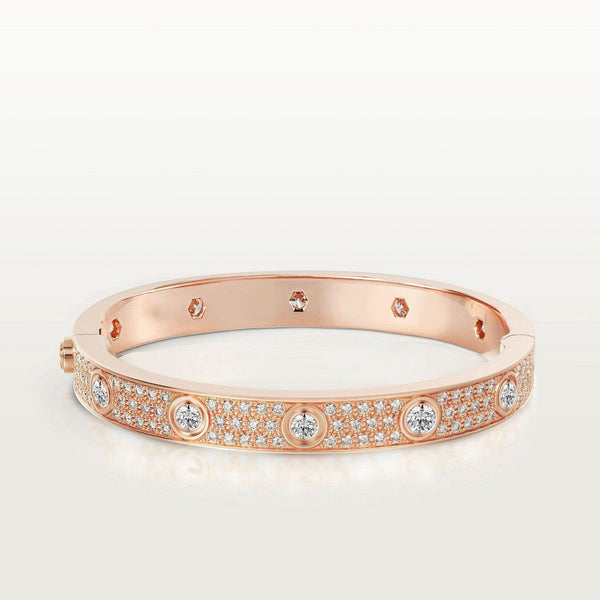 [⭐Miroze]LOVE BRACELET 6.1MM DIAMOND-PAVED 10 BIG DIAMONDS