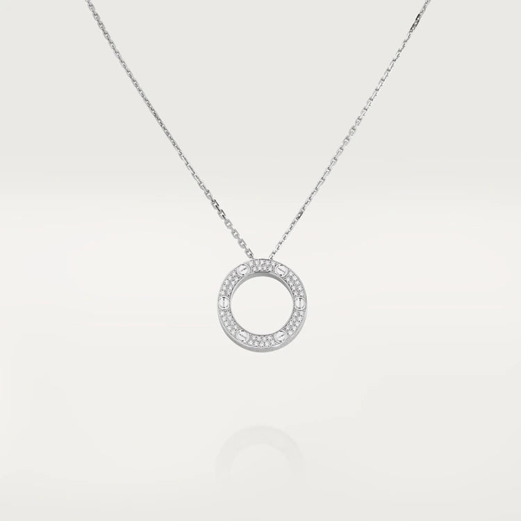 ⭐Miroze LOVE NECKLACE ADJUSTABLE SILVER
