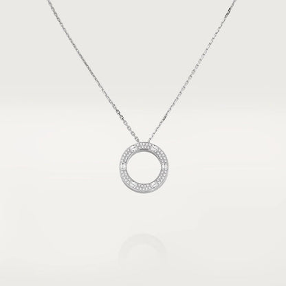 [⭐Miroze]LOVE NECKLACE ADJUSTABLE SILVER