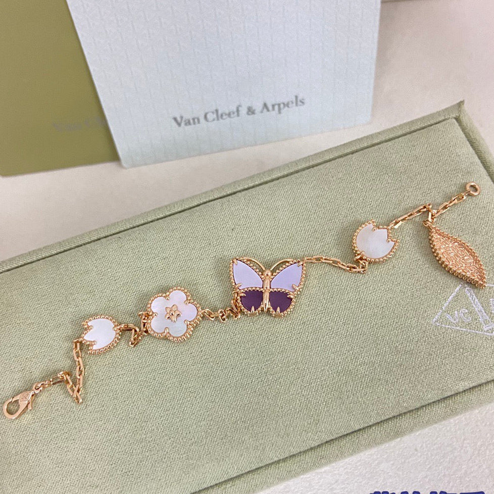 [⭐Miroze ] 26 NEW CLOVER LUCKY LIGHT PURPLE SET