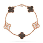 [⭐Miroze ]New CLOVER 5 MOTIF GRAY MOP BRACELET COLLECTION