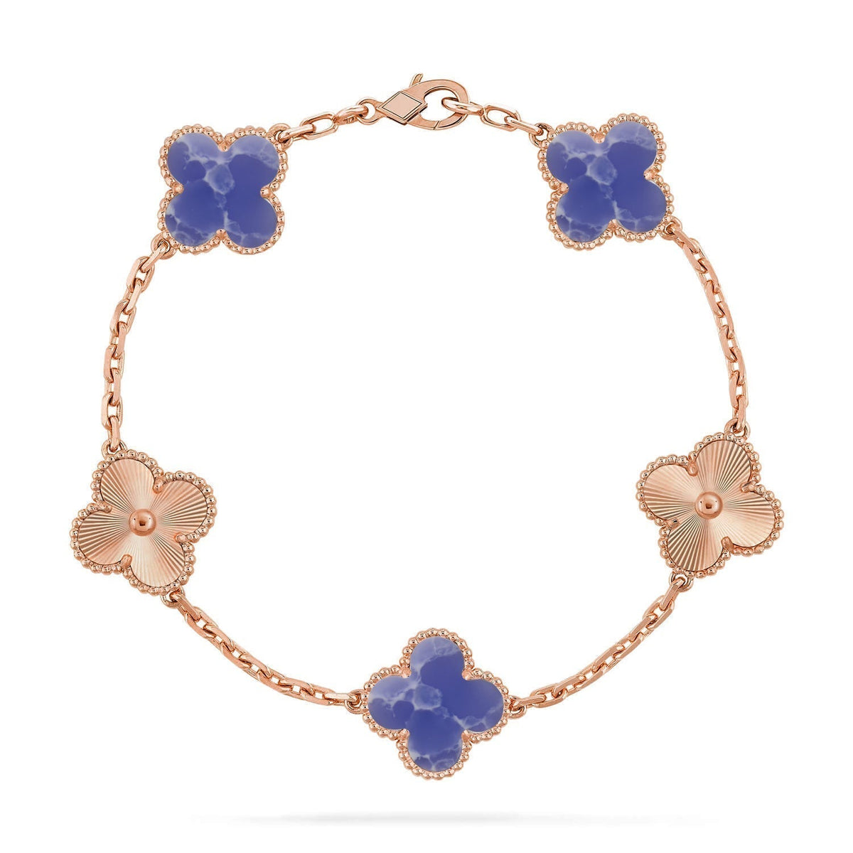 [⭐Miroze ]New CLOVER 5 MOTIF BLUE VEINS BRACELET COLLECTION