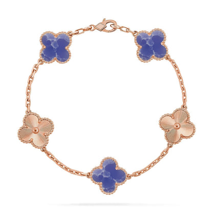 [⭐Miroze]CLOVER 5 MOTIF BLUE VEINS BRACELET COLLECTION