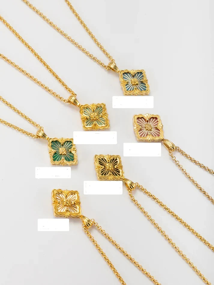 [⭐Miroze] B.C.L SMALL SIZE ENAMEL NECKLACE£¨Various colors)
