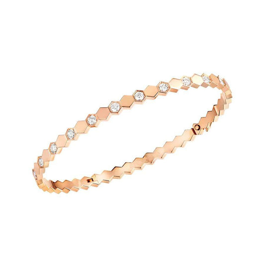 [⭐Miroze]BEE LOVE PINK GOLD DIAMOND BRACELET