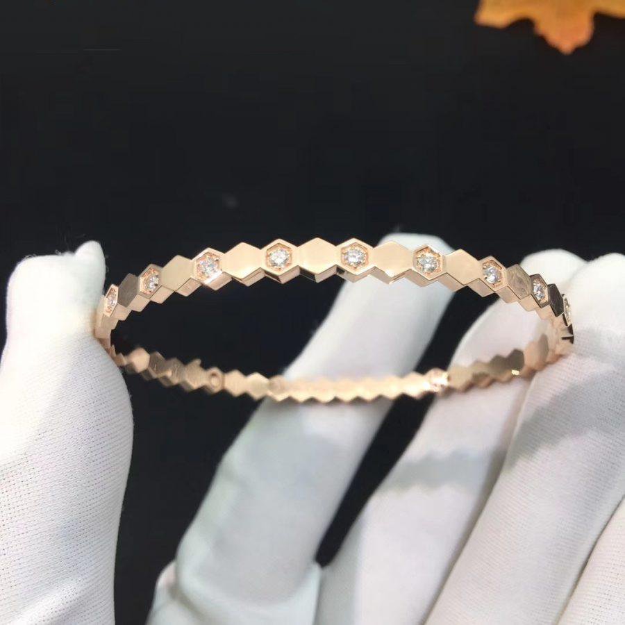 ⭐Miroze BEE LOVE PINK GOLD DIAMOND BRACELET