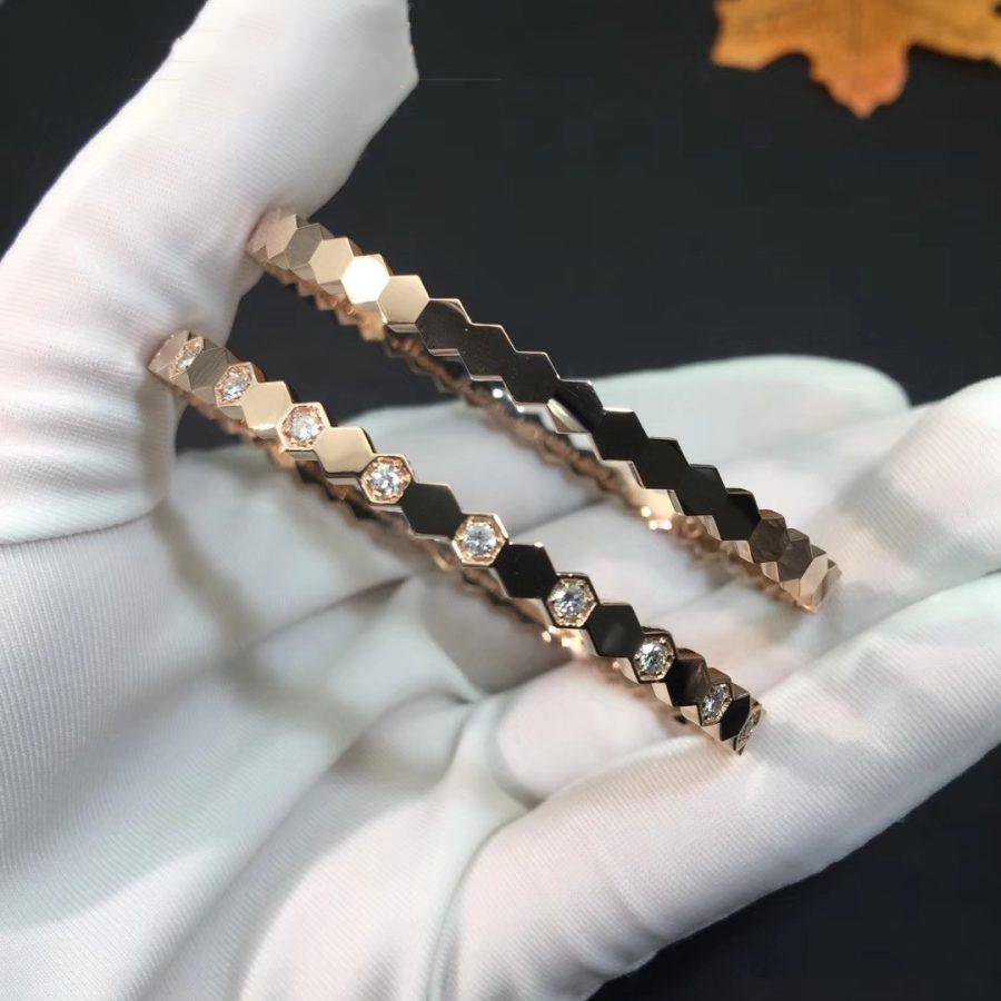 ⭐Miroze BEE LOVE PINK GOLD DIAMOND BRACELET