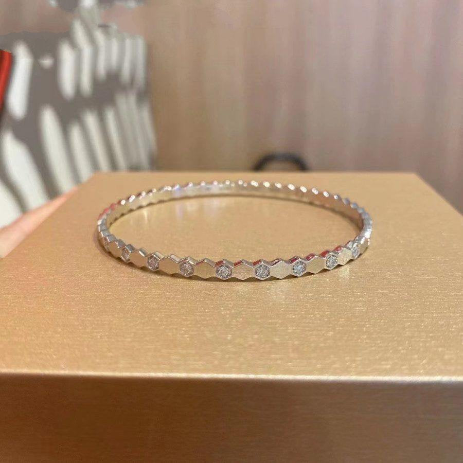 [⭐Miroze]BEE LOVE SILVER DIAMOND BRACELET